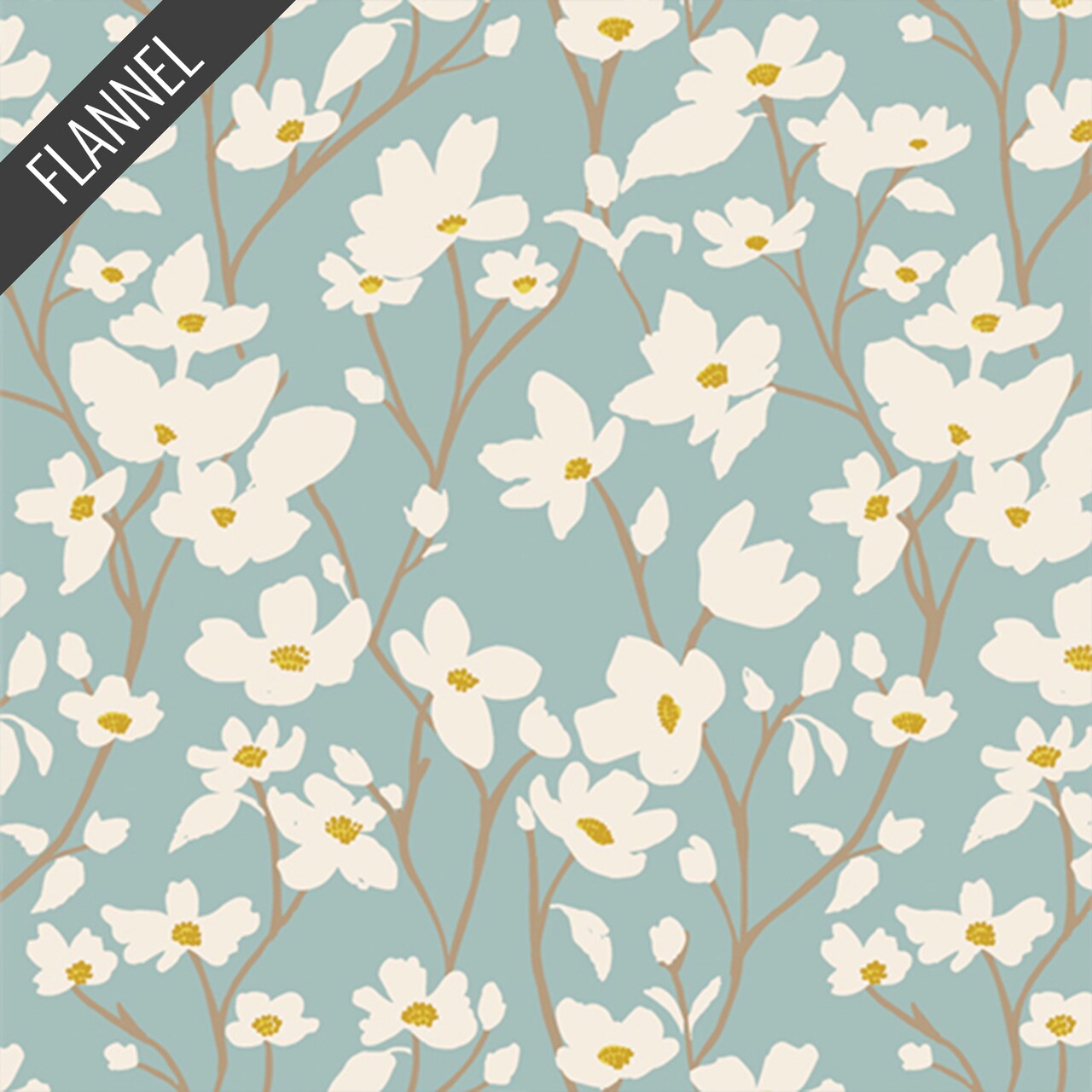 Dogwood Flannel in Skylight (f32306a) | Art Gallery Flannel | AGF Studio | Art Gallery